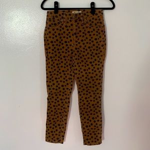 Madewell Leopard Print Jeans